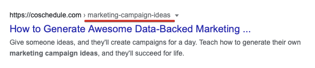 Clean URL Example of the clean URL