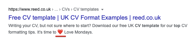 Emojis in the description tag Emojis in the page's description