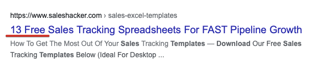 Numbers and magnet words in a snippet Numbers and magnet words in a search snippet
