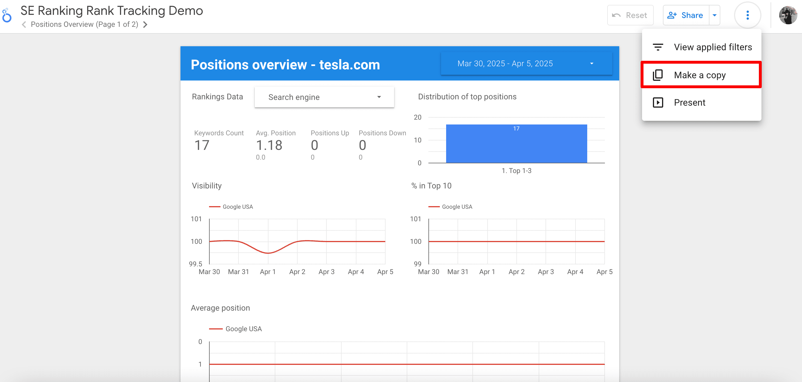 Making a copy of a template in Google Looker Studio Making a copy of a template in Looker Studio