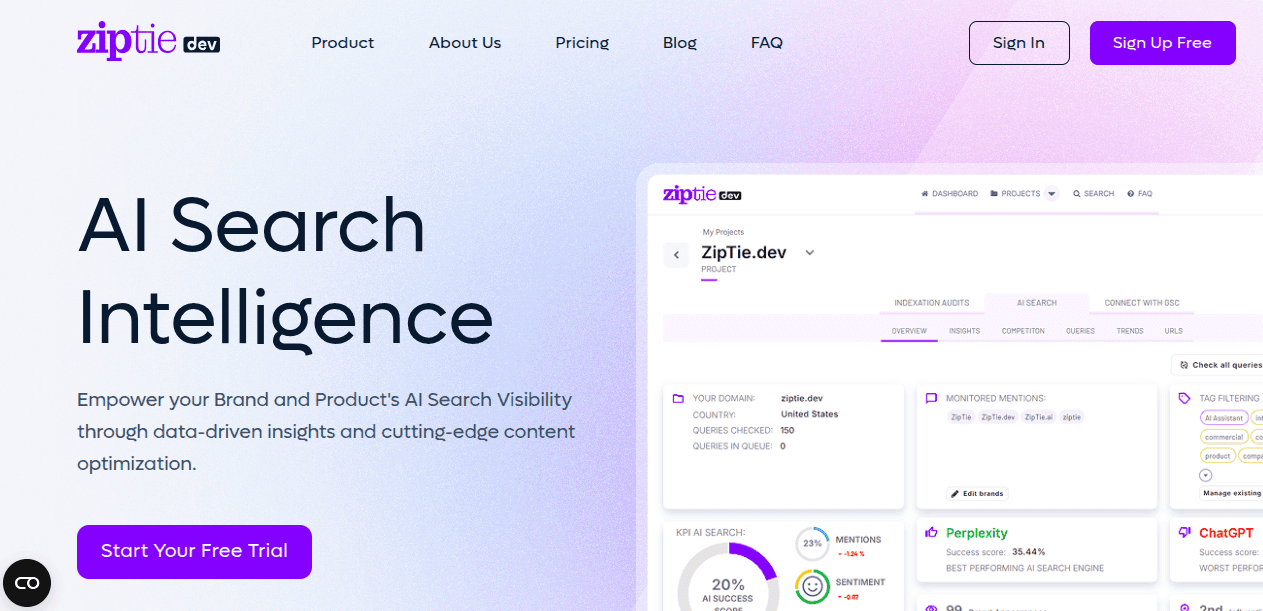 ZipTie.dev ZipTie.dev homepage